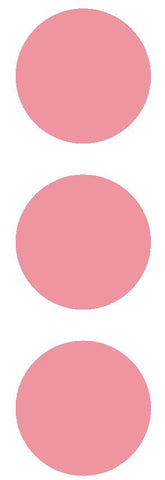 3" Pink Round Color Code Inventory Label Dots Stickers - Winter Park Products