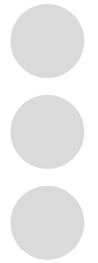 2-1/2" Lt Gray Grey Round Color Code Inventory Label Dots Stickers - Winter Park Products
