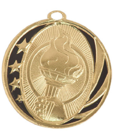 Torch Medal Award Trophy With Free Lanyard MS709 - Winter Park Products