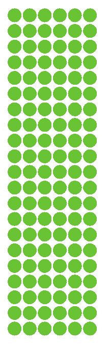 3/8" Lime Green Round Vinyl Color Code Inventory Label Dot Stickers - Winter Park Products