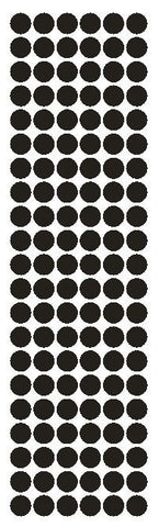 3/8" Black Round Vinyl Color Code Inventory Label Dot Stickers - Winter Park Products