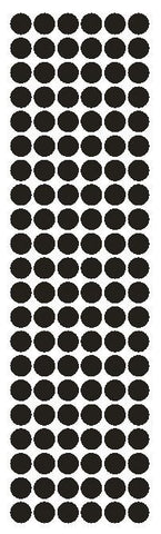 3/8" Black Round Vinyl Color Code Inventory Label Dot Stickers - Winter Park Products