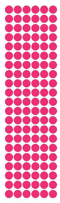 3/8" Hot Pink Round Vinyl Color Code Inventory Label Dot Stickers - Winter Park Products