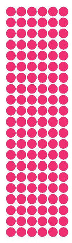 3/8" Hot Pink Round Vinyl Color Code Inventory Label Dot Stickers - Winter Park Products