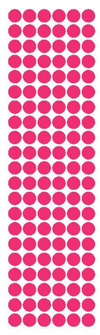 3/8" Hot Pink Round Vinyl Color Code Inventory Label Dot Stickers - Winter Park Products