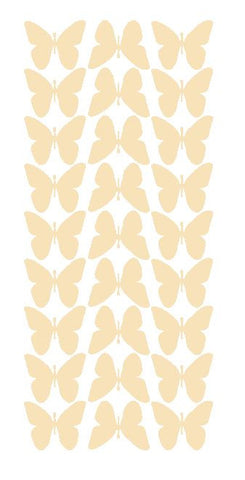 Ivory 1" Butterfly Stickers BRIDAL SHOWER Wedding Envelope Seals School arts & Crafts