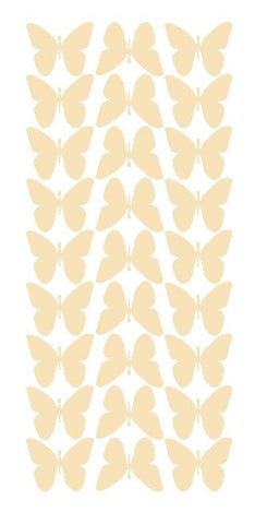 Ivory 1" Butterfly Stickers BRIDAL SHOWER Wedding Envelope Seals School arts & Crafts