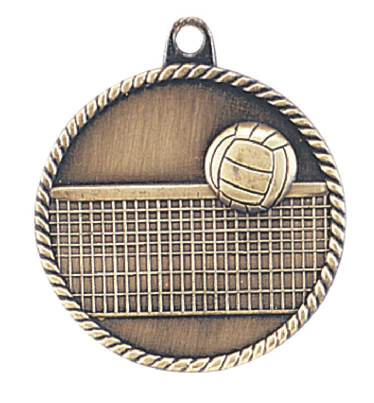 Volleyball Medal Award Trophy With Free Lanyard HR765 - Winter Park Products