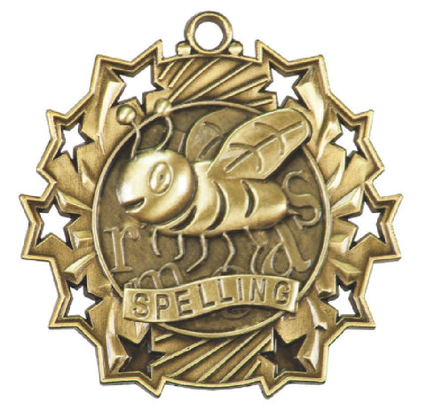 Spelling Bee Medals Award Trophy W/Free Lanyard FREE SHIPPING TS516 - Winter Park Products
