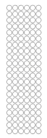 3/8" CLEAR Round Vinyl Color Code Inventory Label Dot Stickers - Winter Park Products