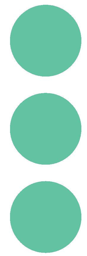 3" Mint Green Round Color Code Inventory Label Dots Stickers - Winter Park Products