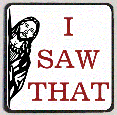 M223 Jesus Saw That Refrigerator Magnet