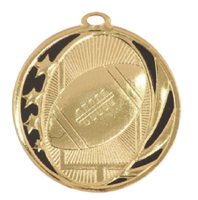 Football Medal Award Trophy With Free Lanyard MS704 - Winter Park Products