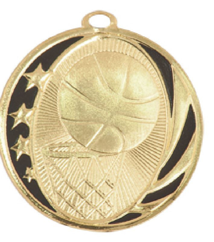 Basketball Medal Award Trophy With Free Lanyard MS702 - Winter Park Products