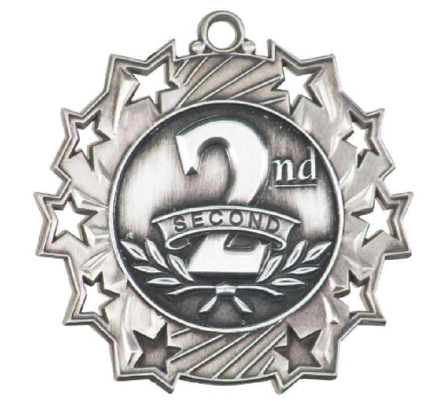 2nd Place Second Place Medals Award Trophy W/Free Lanyard FREE SHIPPING TS421 - Winter Park Products