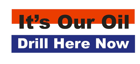 Drill Here Now Bumper Sticker or Helmet Sticker D101 - Winter Park Products