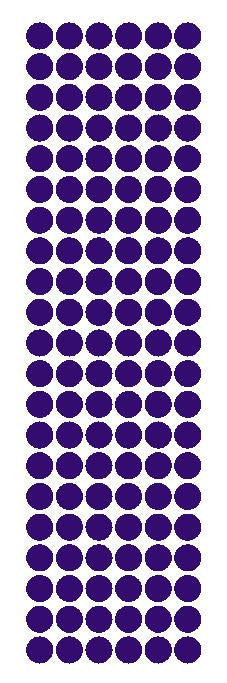 3/8" Purple Round Vinyl Color Code Inventory Label Dot Stickers - Winter Park Products