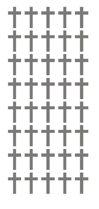 1" Dk Gray Cross Stickers Envelope Seals Religious Church School arts Crafts - Winter Park Products