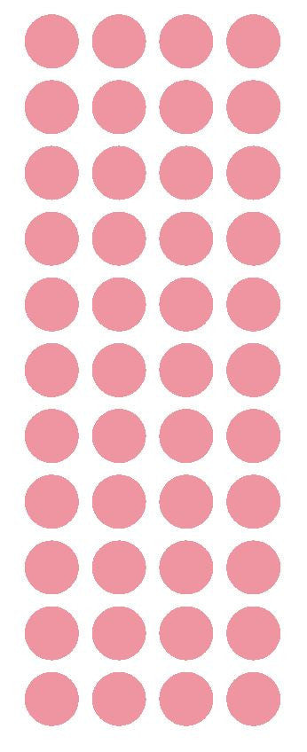 3/4" Pink Round Color Code Inventory Label Dot Stickers - Winter Park Products