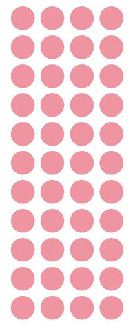 3/4" Pink Round Color Code Inventory Label Dot Stickers - Winter Park Products