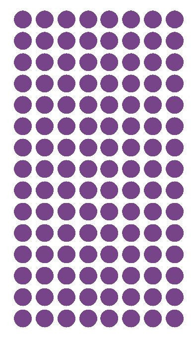 1/4" LAVENDER Round Color Coding Inventory Label Dots Stickers - Winter Park Products