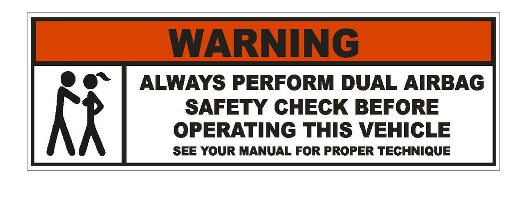 Airbag Safety Funny Gag Gift Breasts Bumper Sticker or Helmet Sticker D235 - Winter Park Products