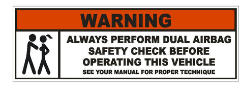Airbag Safety Funny Gag Gift Breasts Bumper Sticker or Helmet Sticker D235 - Winter Park Products