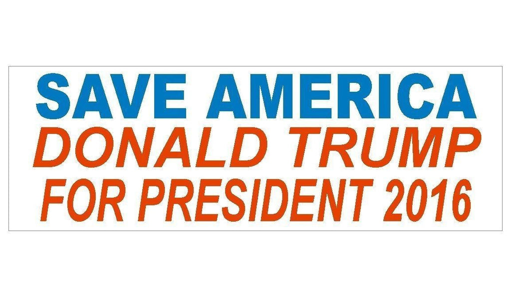 Anti Obama Donald Trump For President Bumper Sticker or Helmet Sticker D347 - Winter Park Products