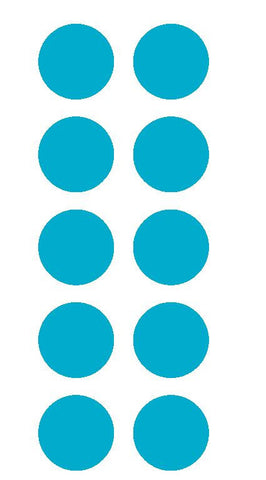 1-1/2" LIGHT BLUE Round Color Code Inventory Label Dot Stickers - Winter Park Products