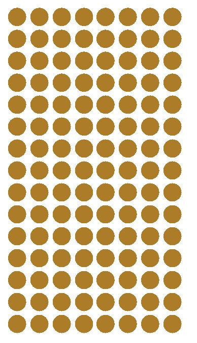 1/4" GOLD Round Color Coding Inventory Label Dots Stickers - Winter Park Products