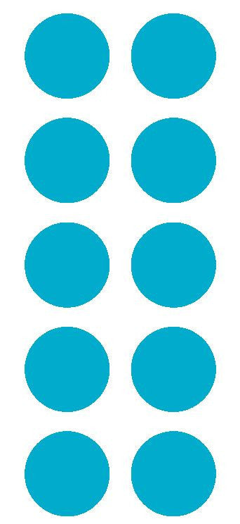 2" Lt Blue Round Color Coded Inventory Label Dots Stickers - Winter Park Products