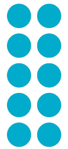 2" Lt Blue Round Color Coded Inventory Label Dots Stickers - Winter Park Products