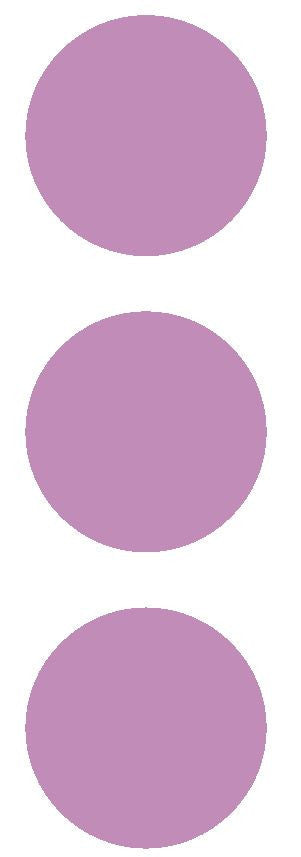 2-1/2" Lilac Round Color Code Inventory Label Dots Stickers - Winter Park Products
