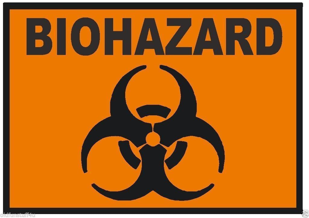 Biohazard Sticker Toxic Chemical OSHA Safety Business Sign Decal Label D238 - Winter Park Products