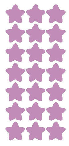 1-1/4" Lilac Star Stickers Wedding Envelope Seals School Arts & Crafts - Winter Park Products