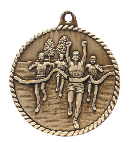 Cross Country Medal Award Trophy With Free Lanyard HR780 - Winter Park Products