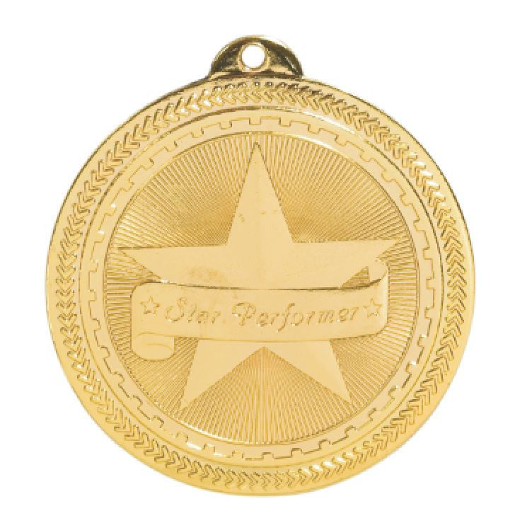 Star Performer Medals Award Trophy W/Free Lanyard FREE SHIPPING BL320 - Winter Park Products