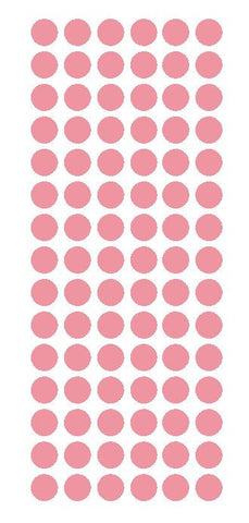 1/2" PINK Round Vinyl Color Coded Inventory Label Dots Stickers - Winter Park Products