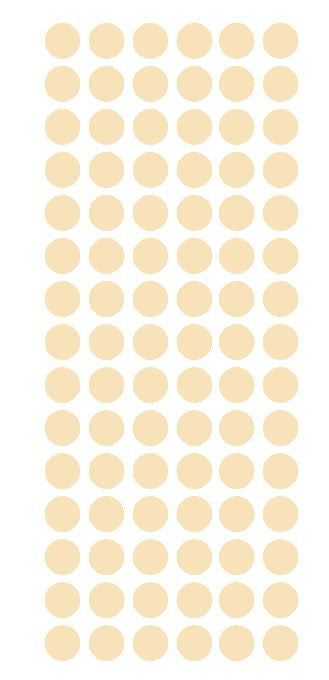 1/2" IVORY Round Vinyl Color Coded Inventory Label Dots Stickers - Winter Park Products