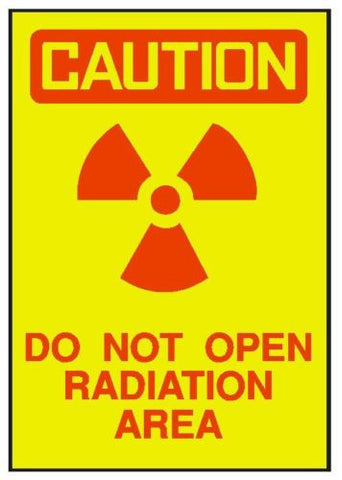Caution Radiation Area Sticker OSHA Work Safety Business Sign Decal Label D252 - Winter Park Products