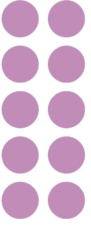 1-1/2" Lilac Round Color Coded Inventory Label Dots Stickers - Winter Park Products