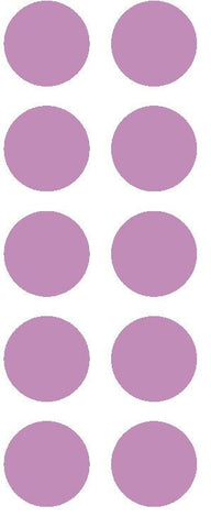 1-1/2" Lilac Round Color Coded Inventory Label Dots Stickers - Winter Park Products