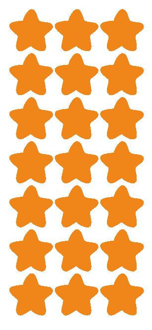 1-1/4" Lt Orange Star Stickers Wedding Envelope Seals School Arts & Crafts - Winter Park Products