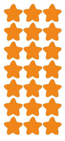 1-1/4" Lt Orange Star Stickers Wedding Envelope Seals School Arts & Crafts - Winter Park Products