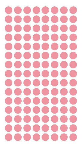 1/4" PINK Round Color Coding Inventory Label Dots Stickers - Winter Park Products