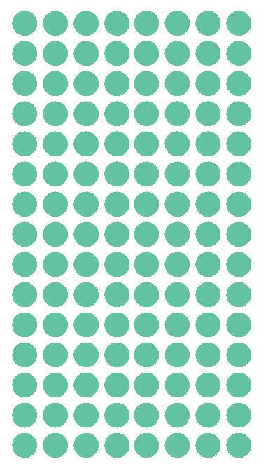 1/4" MINT GREEN Round Color Coding Inventory Label Dots Stickers - Winter Park Products