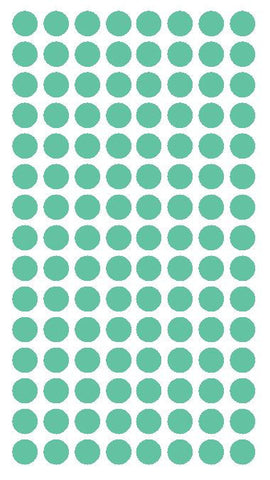 1/4" MINT GREEN Round Color Coding Inventory Label Dots Stickers - Winter Park Products