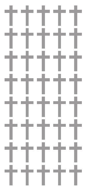 1" Silver Cross Stickers Envelope Seals Religious Church School arts Crafts - Winter Park Products