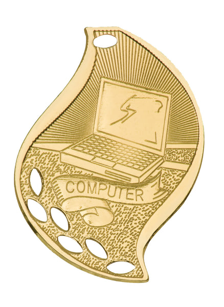 Computer Medal Award Trophy With Free Lanyard FM204 – Winter Park Products