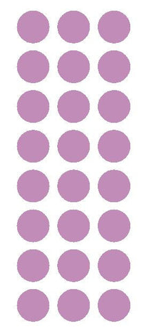 1" Lilac Round Vinyl Color Code Inventory Label Dot Stickers - Winter Park Products